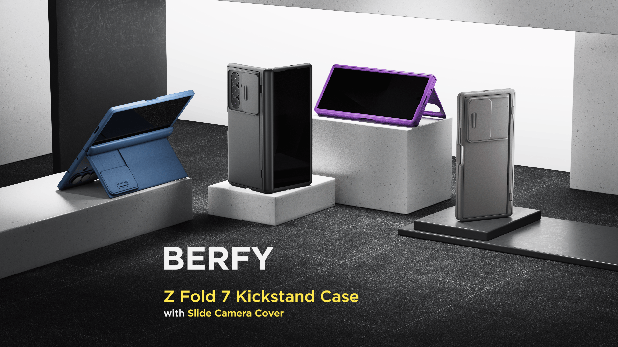 Amazon.com: BERFY for Z Fold 7 Case, Built-in Privacy Screen